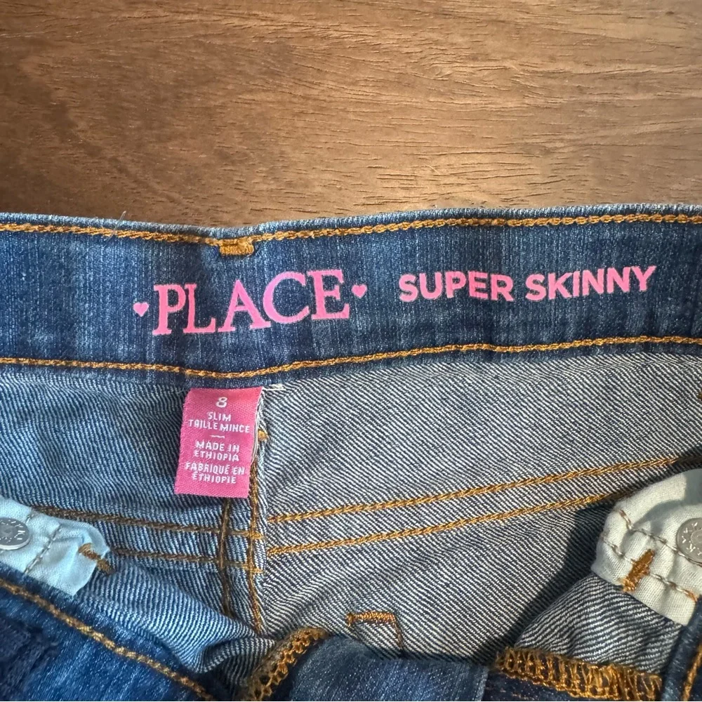 The Children's Place Super Skinny Blue Jeans,‎ Size Kids 8 Slim
